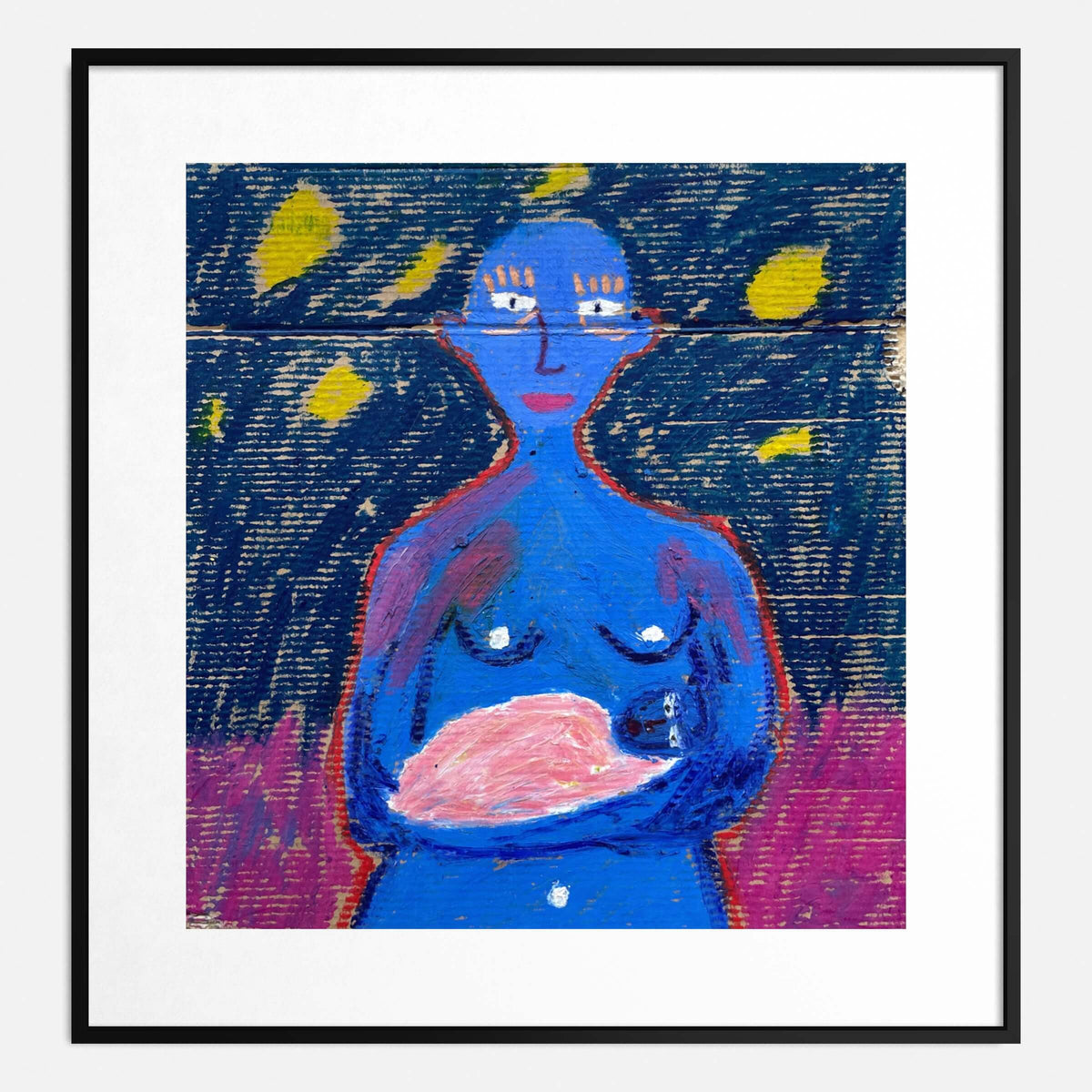 Mère et enfant dans la nuit